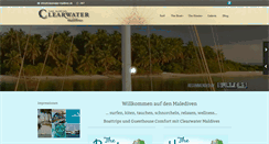 Desktop Screenshot of clearwater-maldives.de