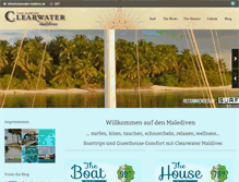 Tablet Screenshot of clearwater-maldives.de